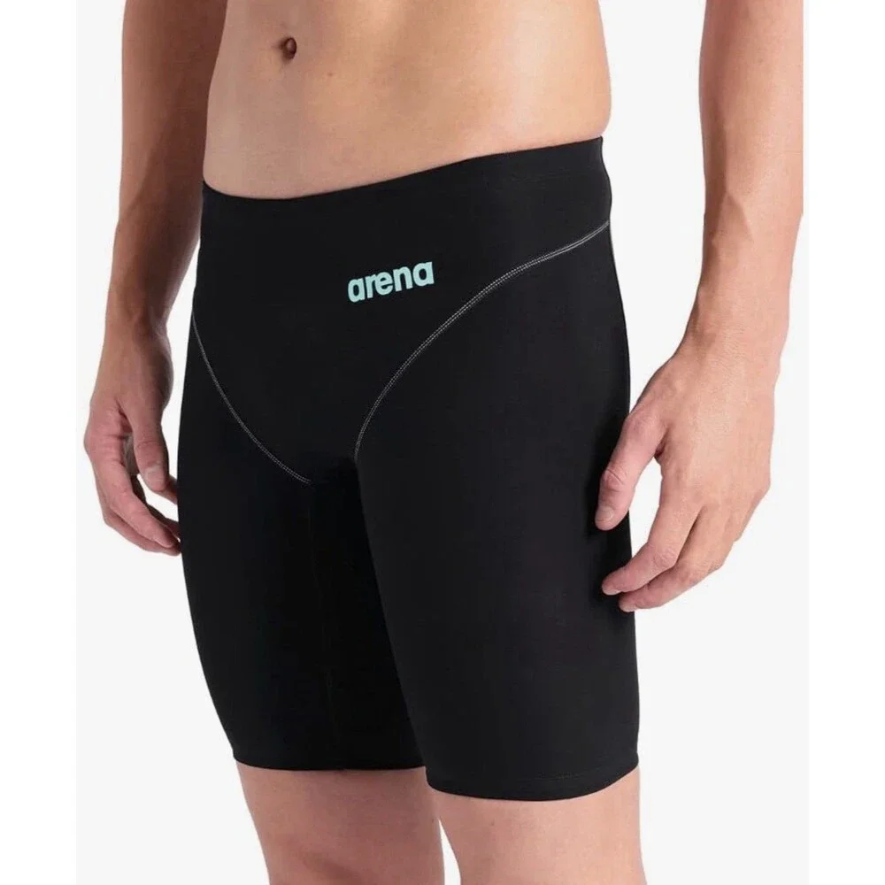 Arena Powerskin Impulso Men's Jammer Tech Suit Black Teal US 26 Racing Swim NWT